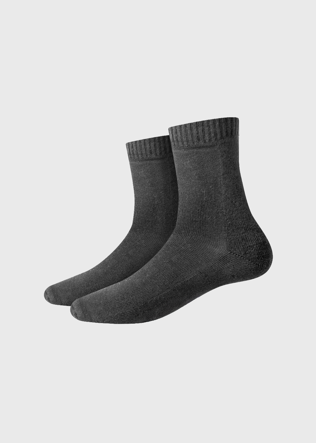 Socks Dark Grey Quarter 3pk