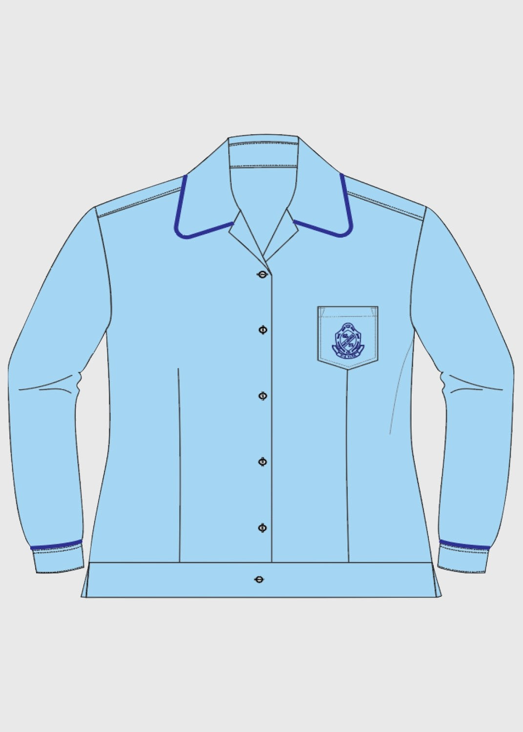 Senior Long Sleeve Blouse
