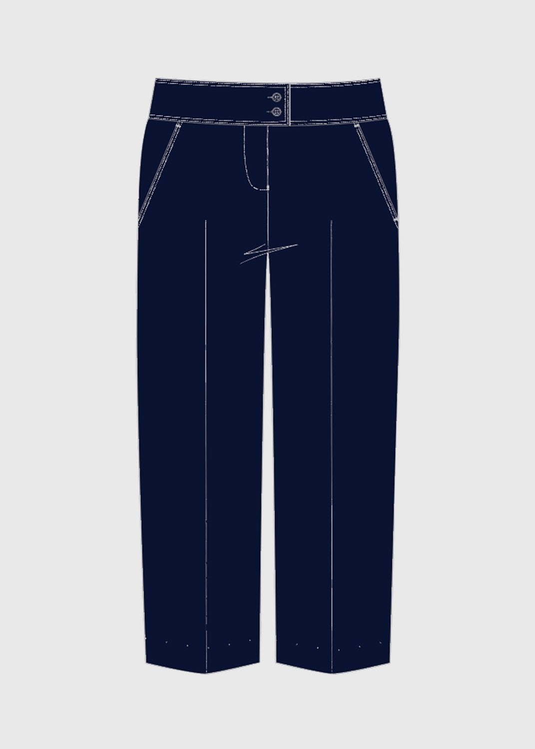 .edu Essentials Girls Formal Trouser Night Navy