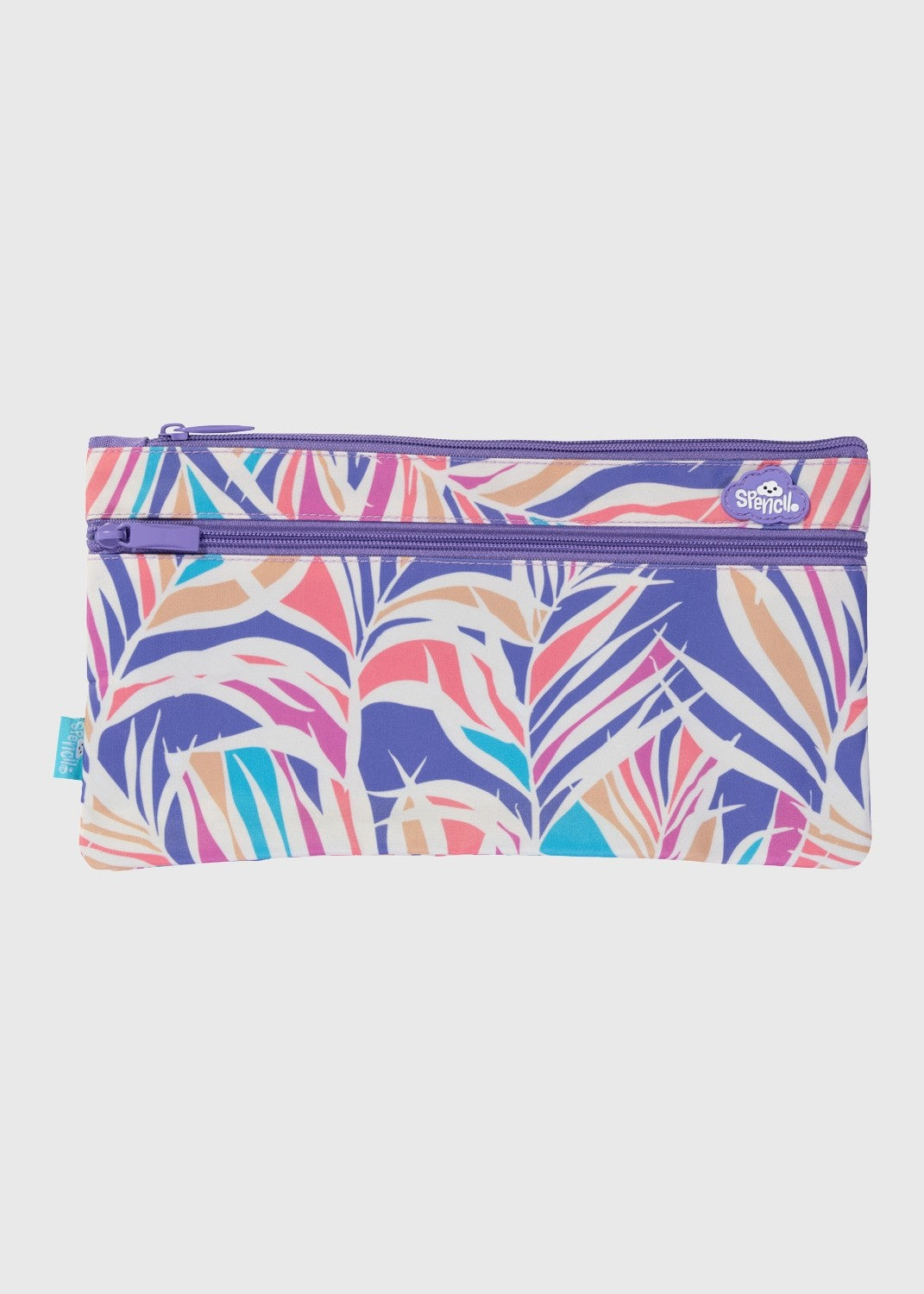 Twin Zip Pencil Case - Paradise Palms