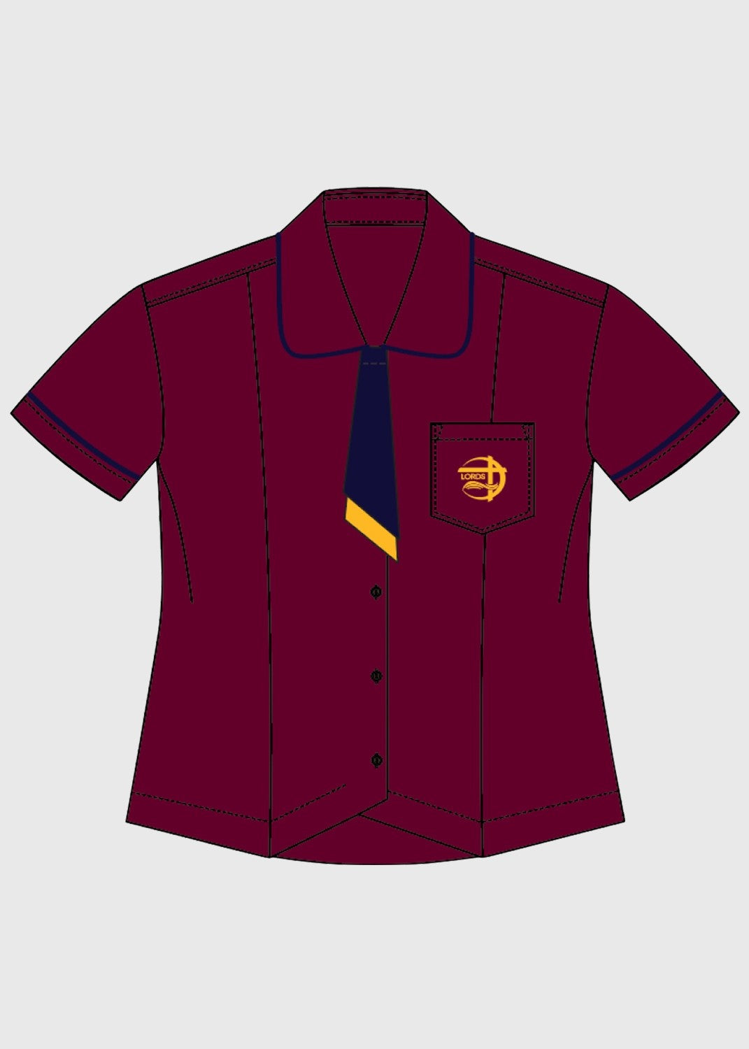 Blouse Senior Burgundy