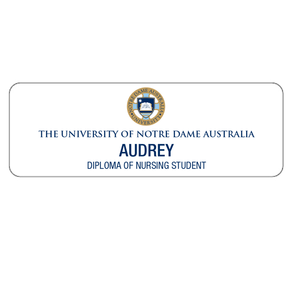 UOND Name Badge - Diploma of Nursing Student