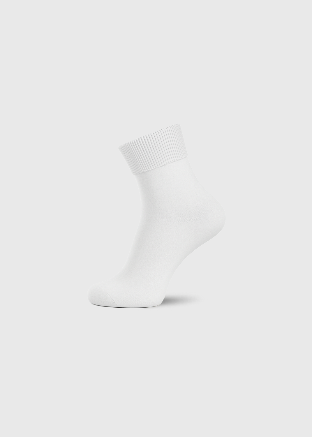 Sock White Ankle