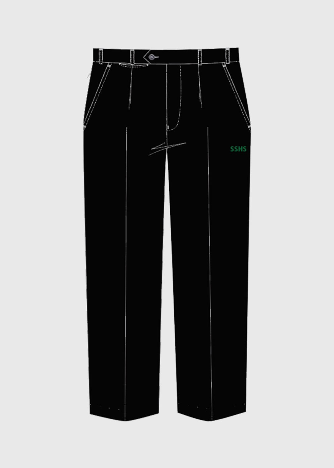 Pant Black Boys/Mens