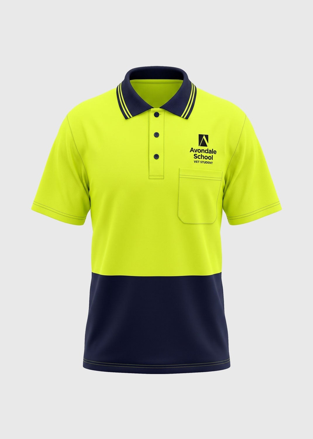 Polo HV Vet Student Lime/Navy