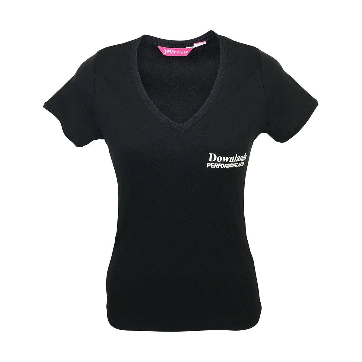 T-Shirt Performing Art Ladies V-Neck Black