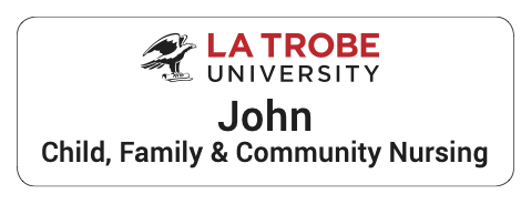 LTU Name Badge - Child, Family and Community Nursing