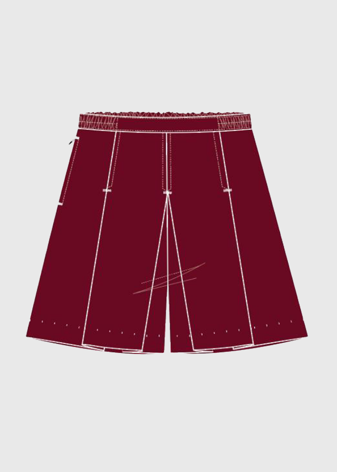 .edu Essentials Formal Culotte - Maroon