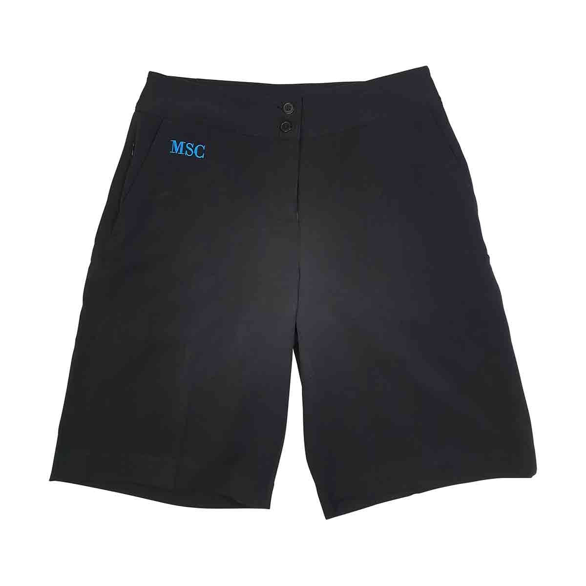 Short Girls Black Stretch