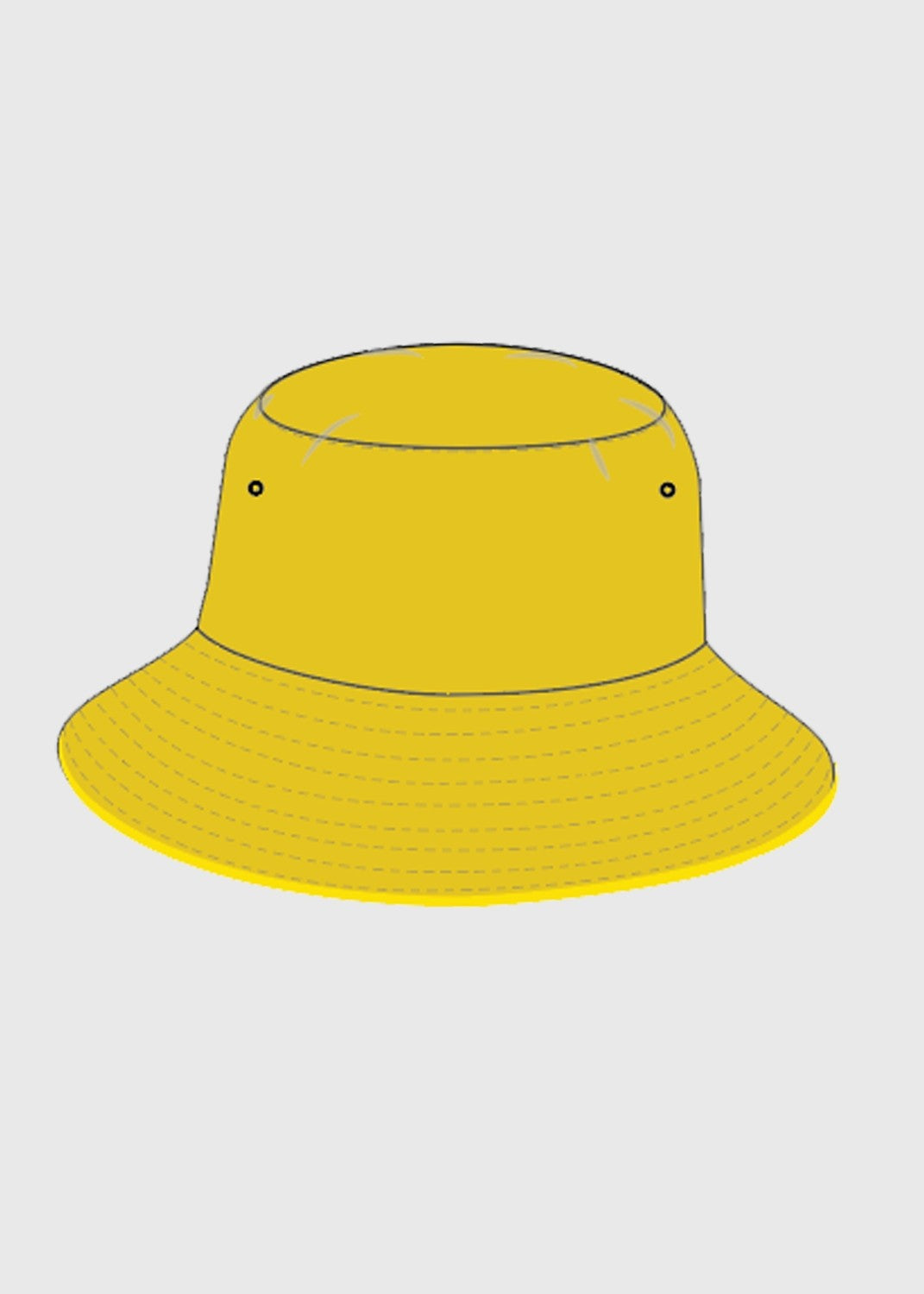 Navy Hat Bucket Yellow Morris