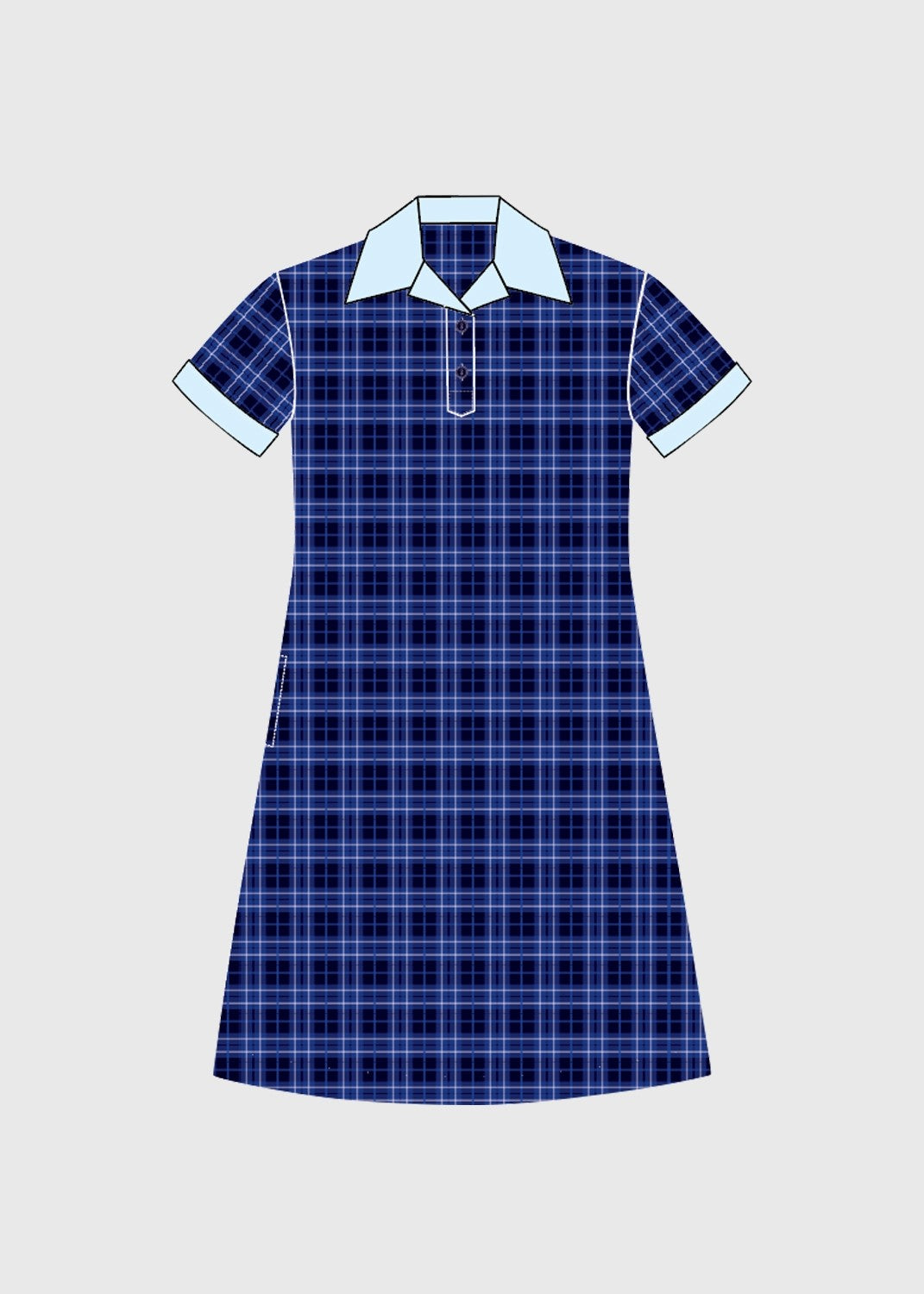 Dress Check Blue
