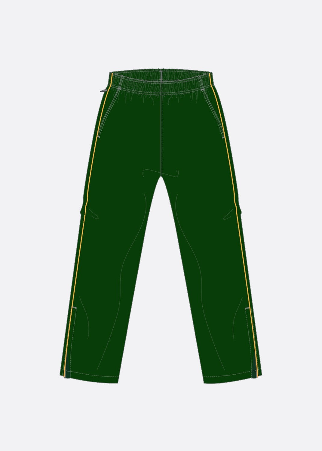 .edu Essentials Track Pants Straight Leg w Pip Kale Green/Gol