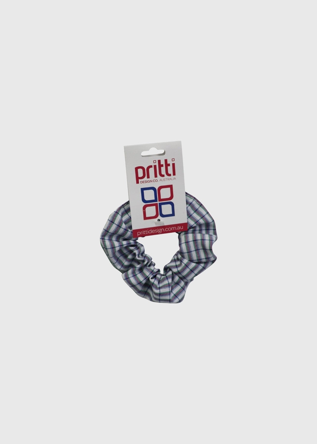 Scrunchie Large Clover Check
