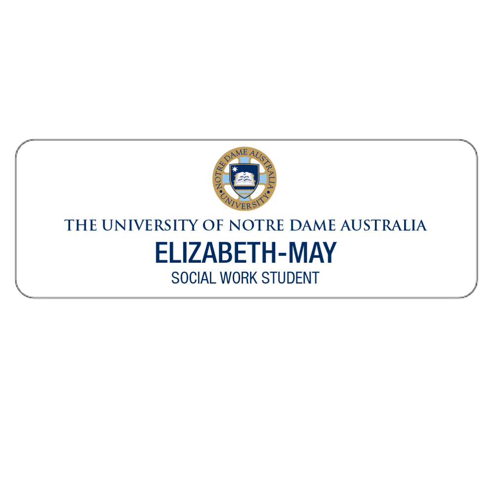 UOND Name Badge - Social Work Student