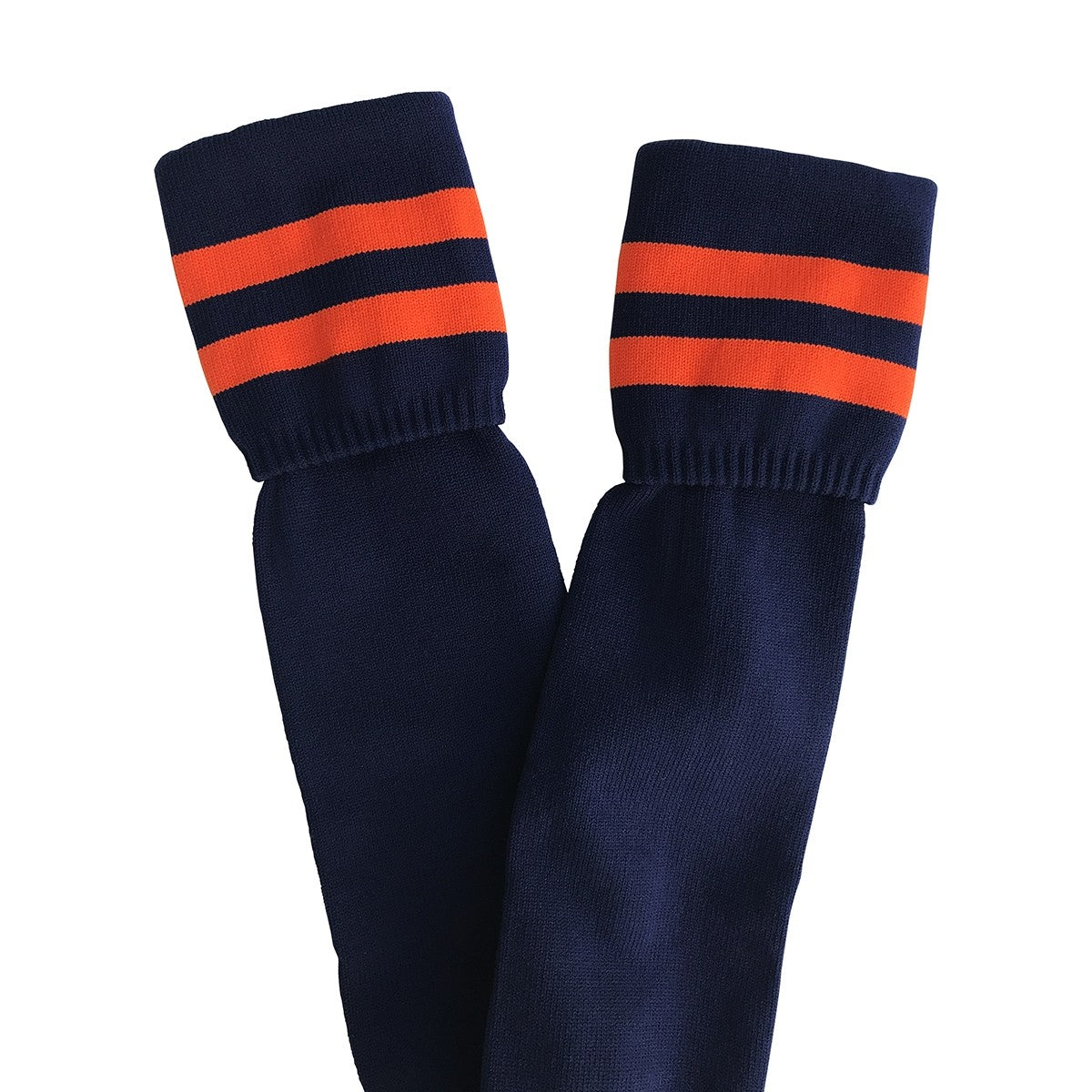 Sock Football Navy/Dark Orange