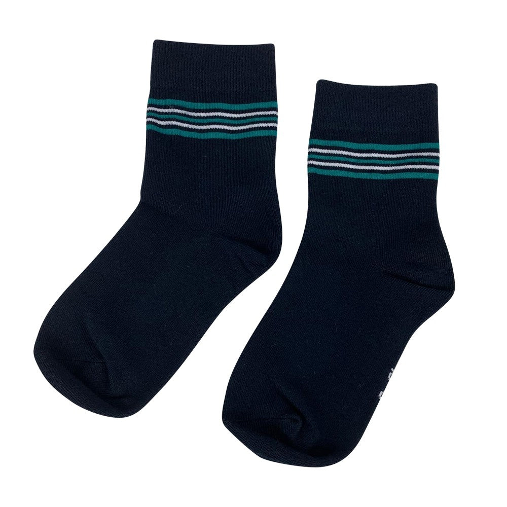 Sock Girls Navy Teal