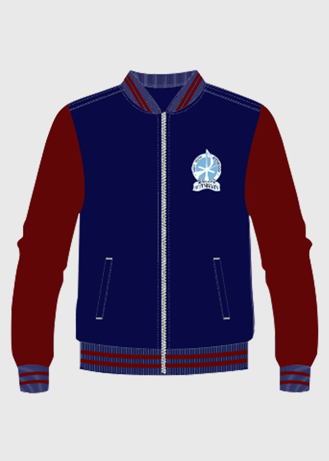 Jacket Navy/Maroon