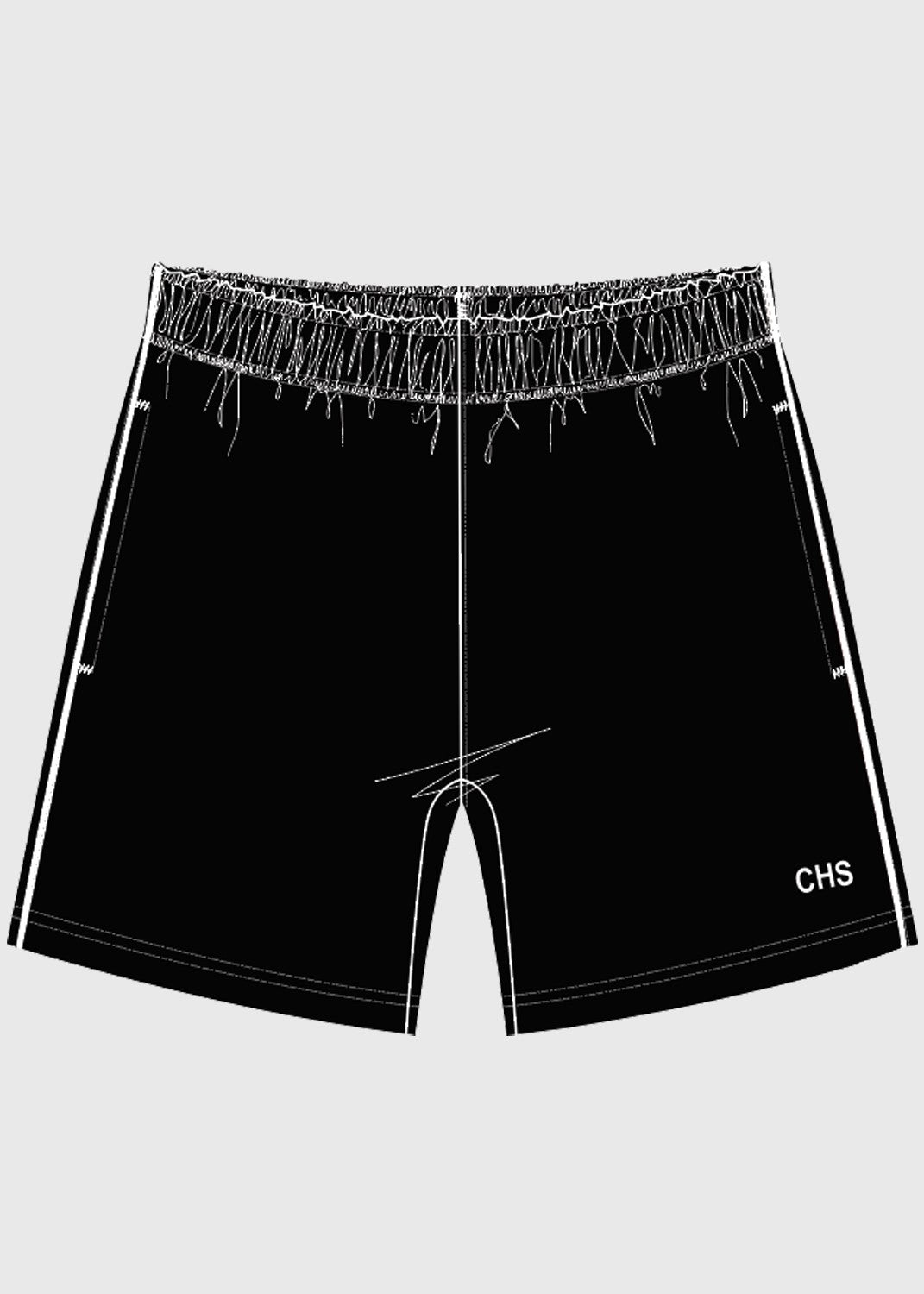 Short Sport Unisex Stretch M/F Black