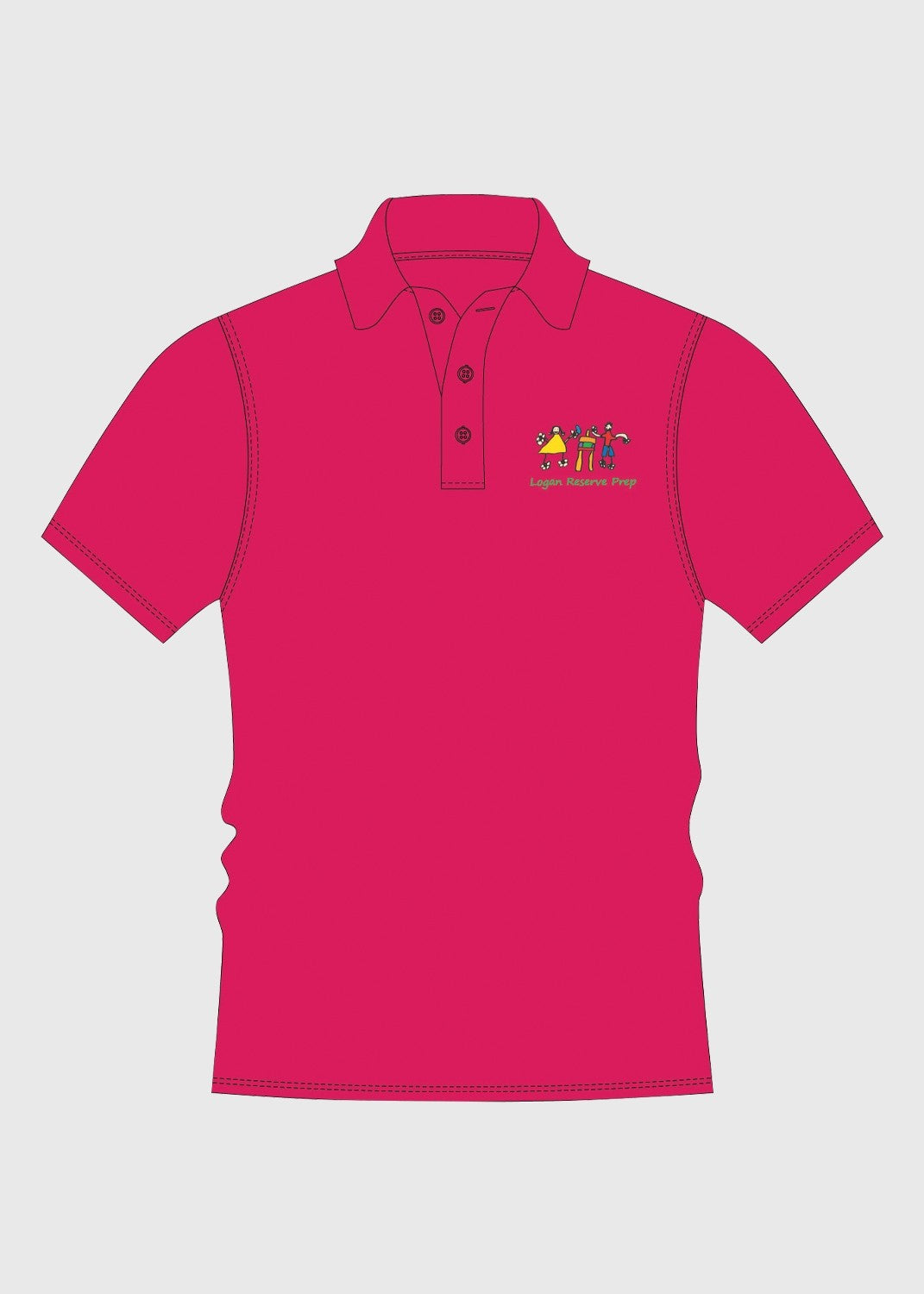 Prep Polo - Pink