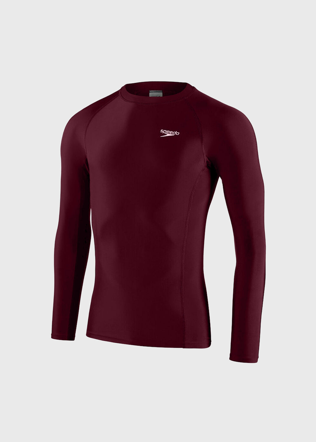 Boys Essential LS Rash Top - Maroon