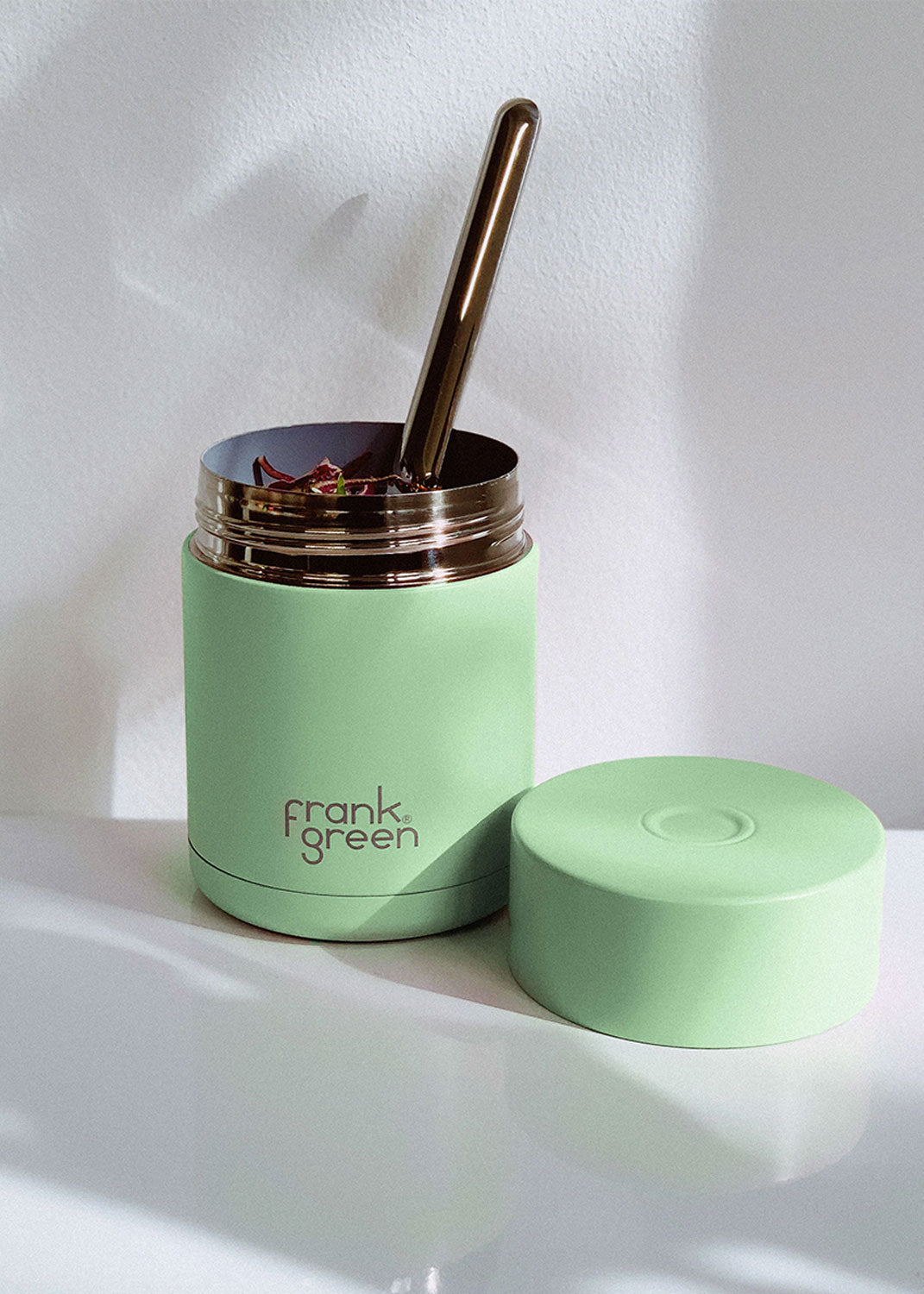 473ml (16oz) Ceramic Food Container - Mint Gelato