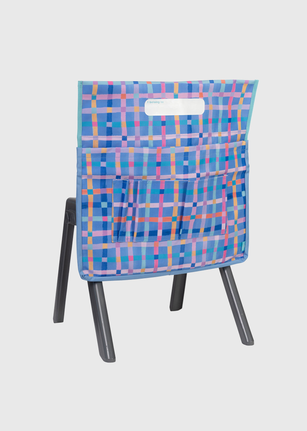 Chair Organiser - Pastel Plaid