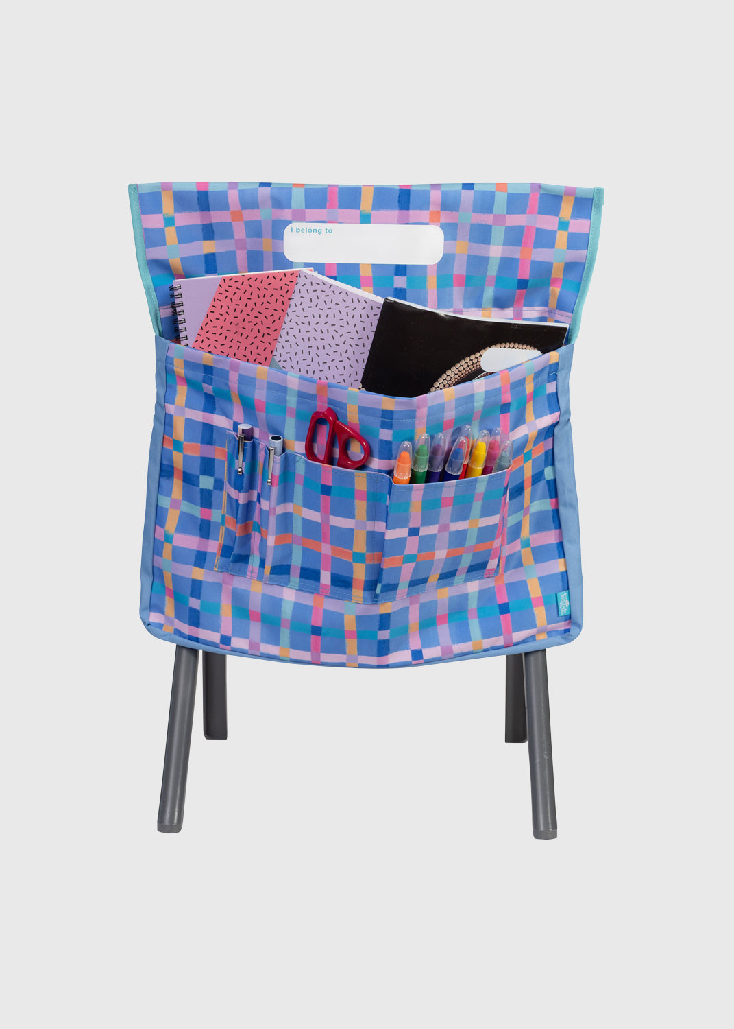 Chair Organiser - Pastel Plaid