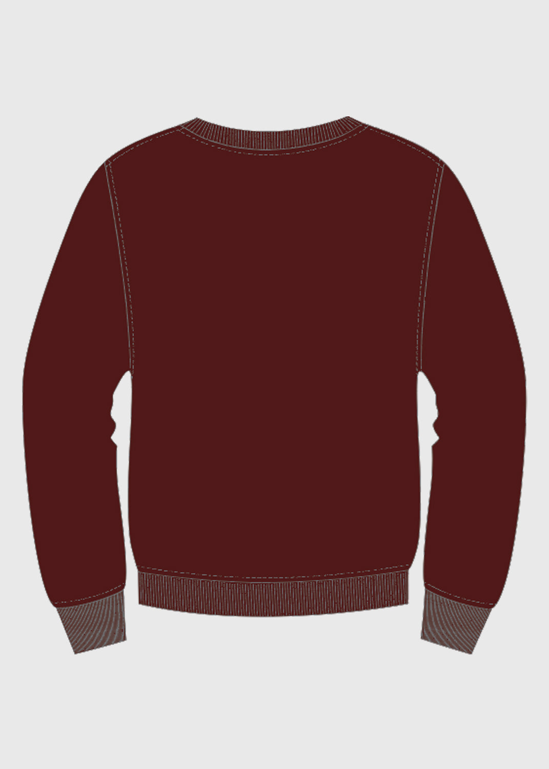 Jumper Fleecy Crew Neck Maroon