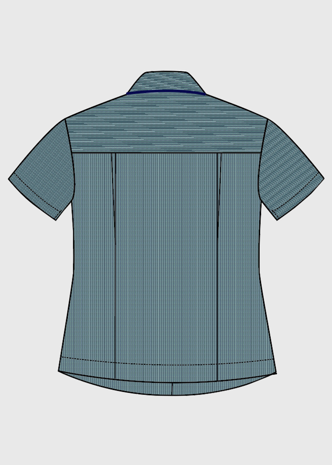 Blouse with Navy Tie