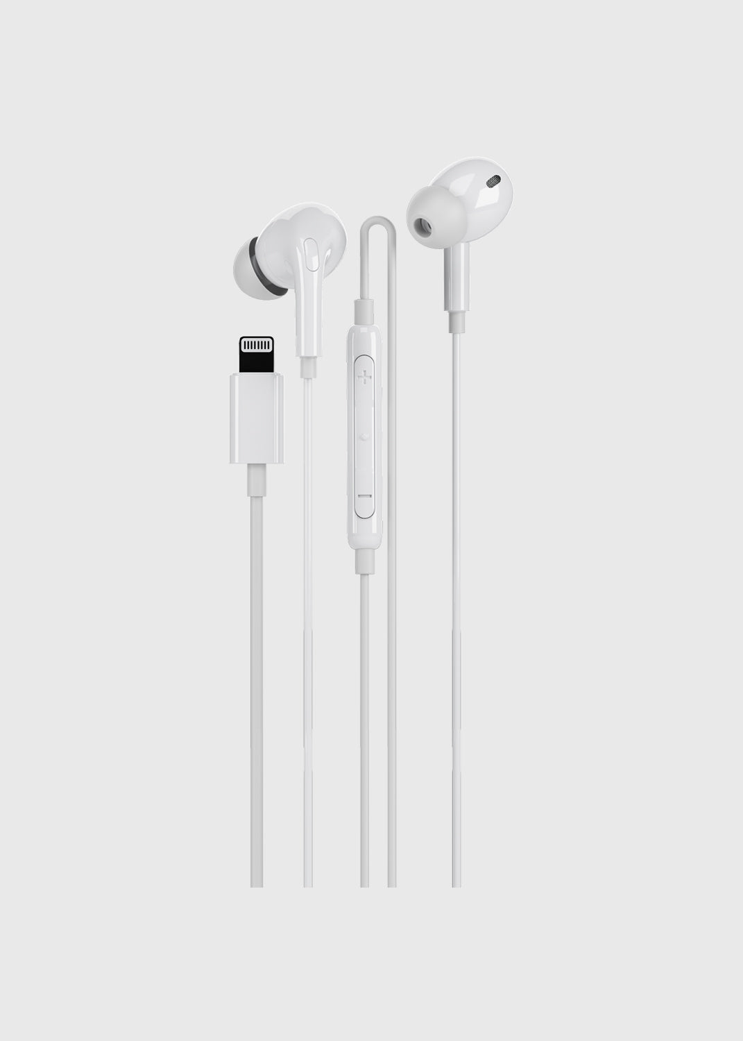 Cygnett FreePlay Wired Lightning Earbuds - White