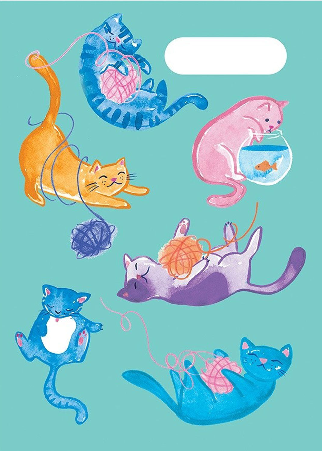 A4 Book Cover - Crazy Cats 2