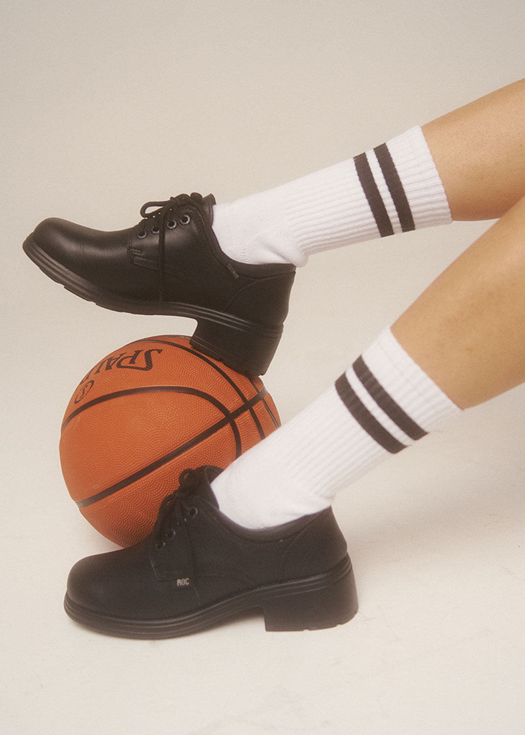 ROC Dakota Women's Leather School Shoe - Black