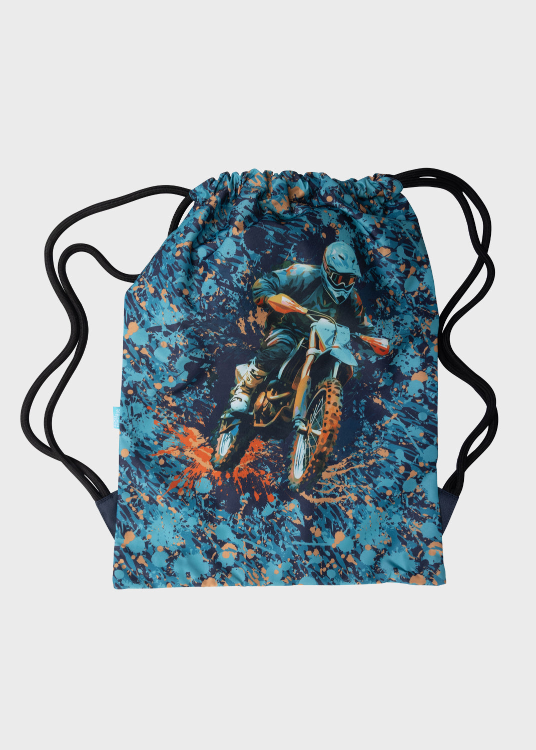 Big Drawstring Bag - Moto Camo Trax