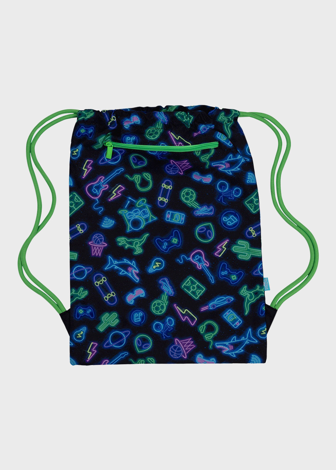 Big Drawstring Bag - Neon Life