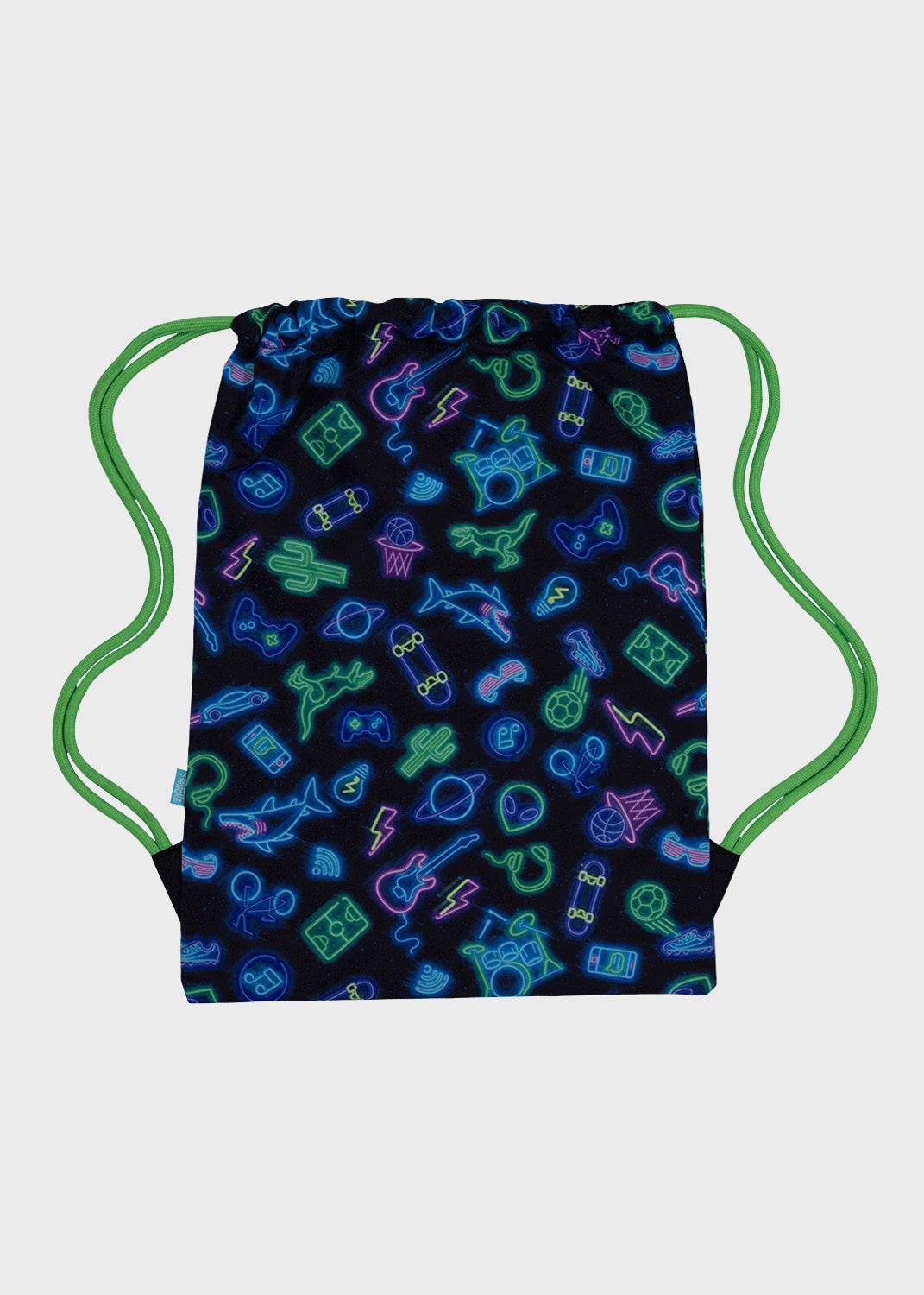 Big Drawstring Bag - Neon Life