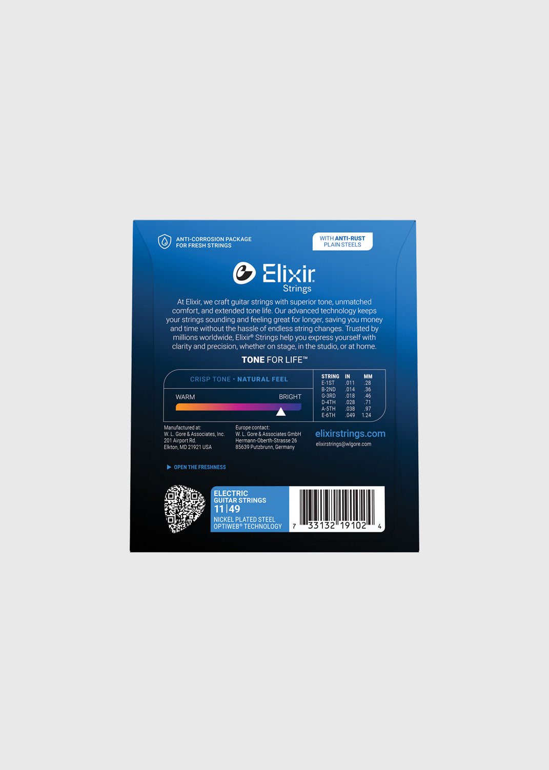 Elixir 19102 Optiweb Electric - Medium 11-49