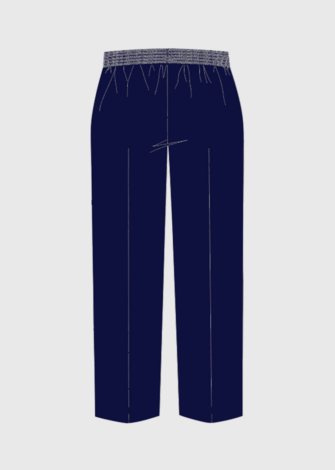 .edu Essentials Pant Formal Girls Half Elastic Night Navy
