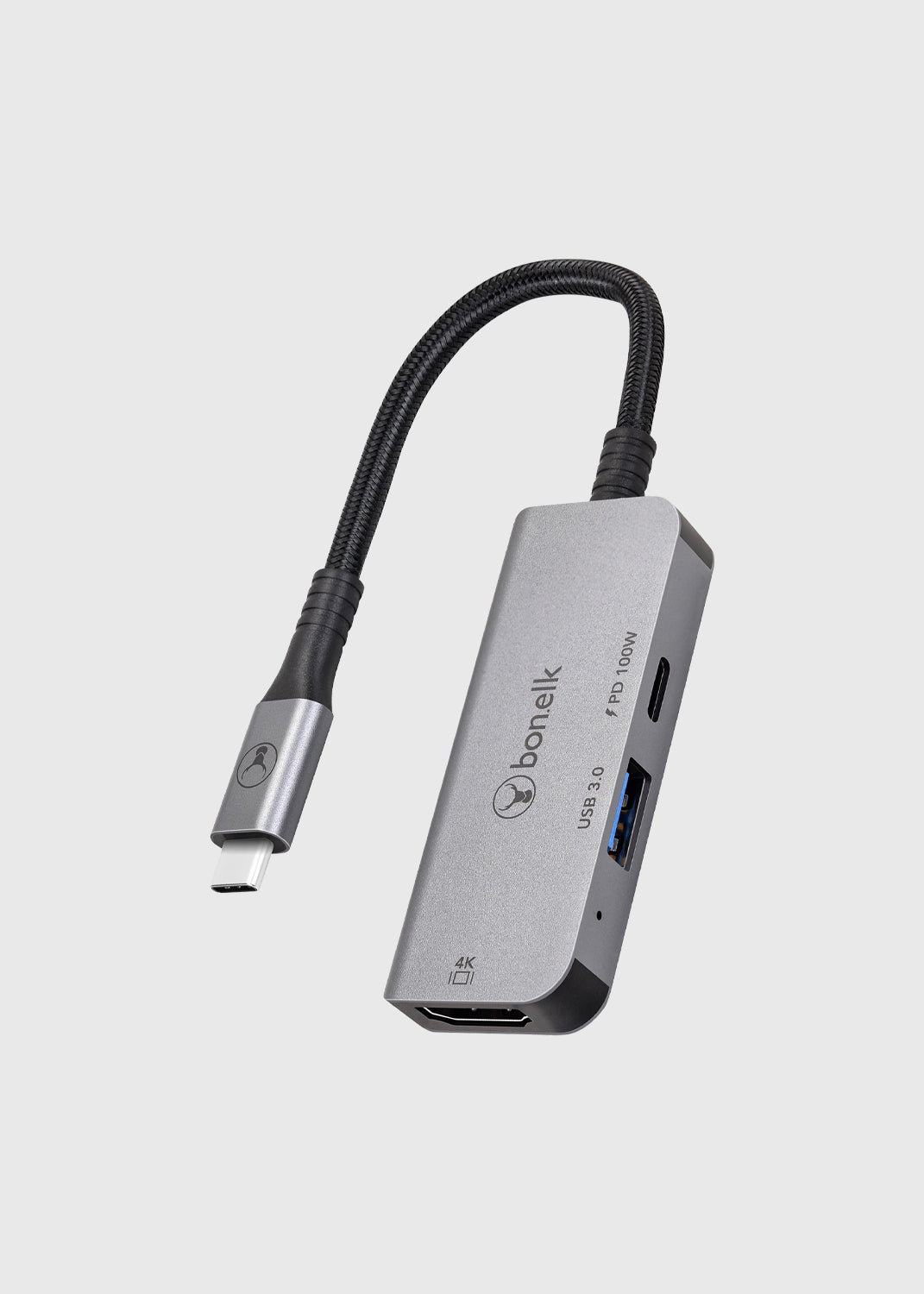 Long-Life 3-in-1 Multiport Hub - Space Grey