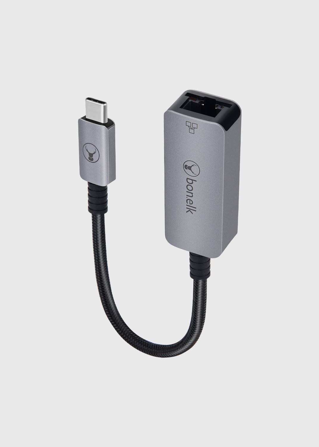 Long-Life USB-C to Ethernet Adapter - 15cm - Space Grey