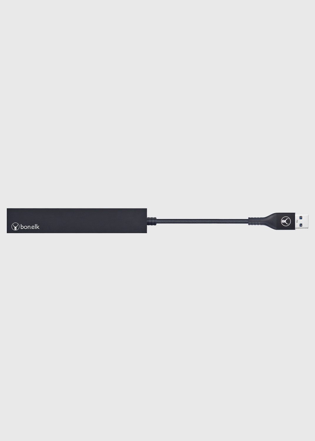 Long-Life USB-A to 4 Port USB 3.0 Slim Hub - Black