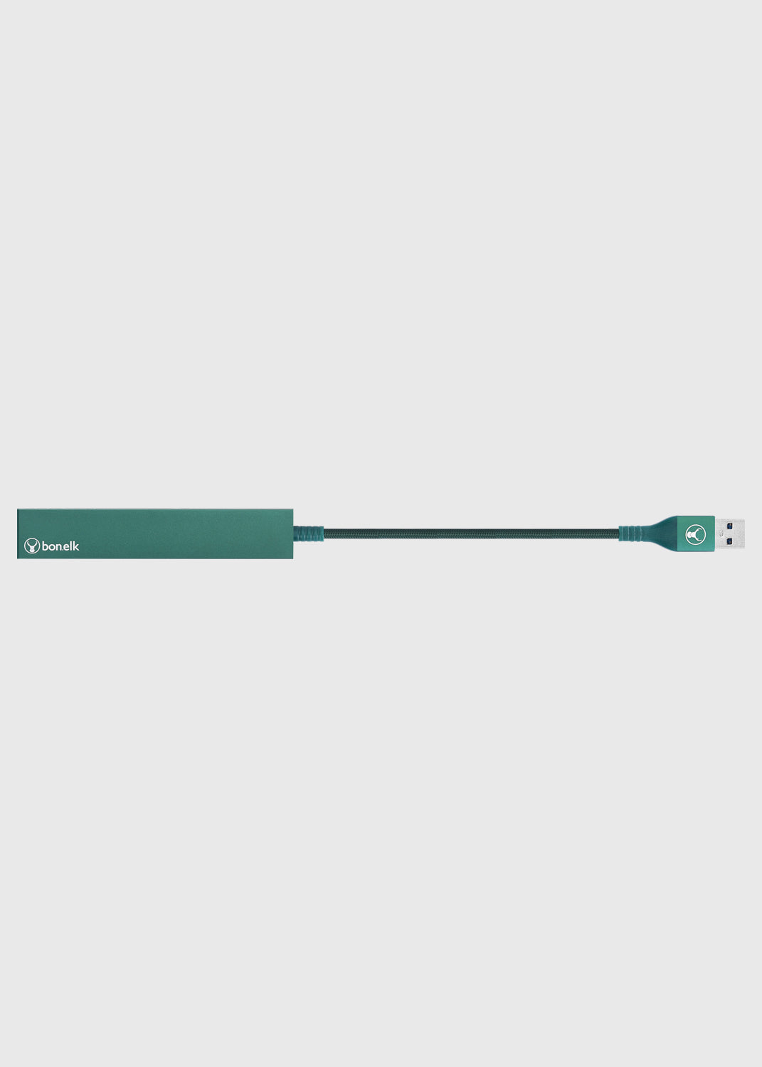 Long-Life USB-A to 4 Port USB 3.0 Slim Hub - Green