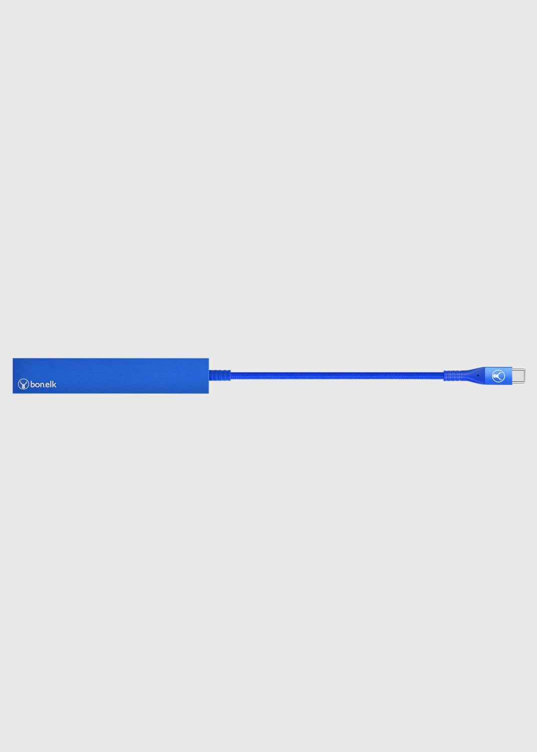 Long-Life USB-C to 4 Port USB 3.0 Slim Hub - Blue