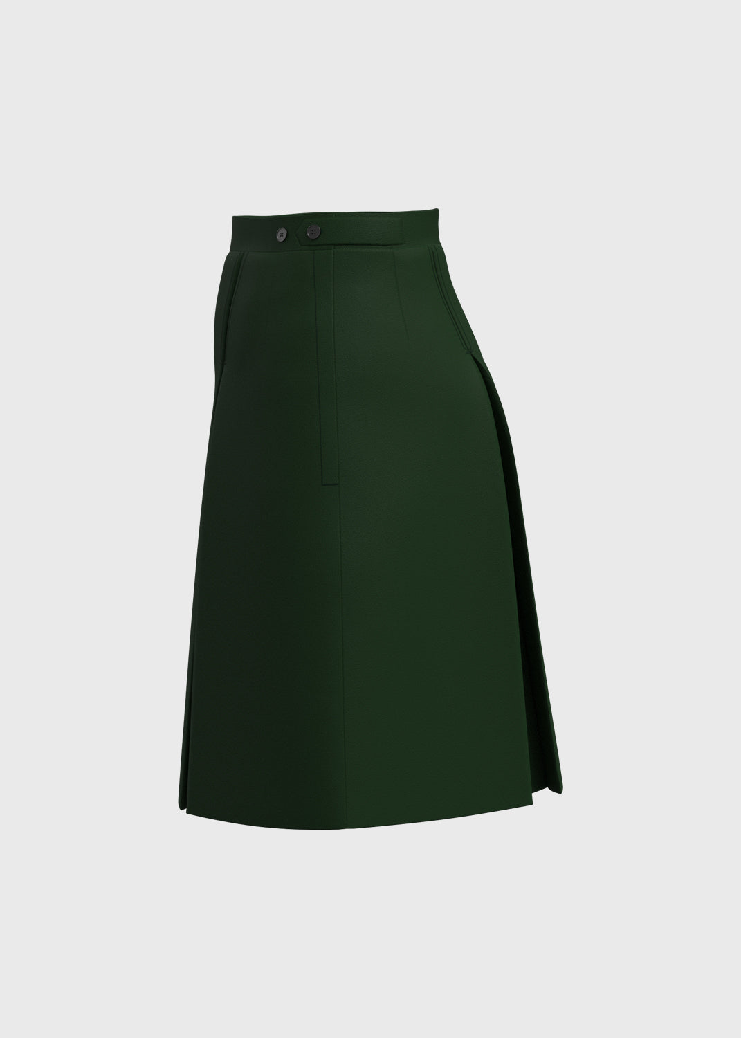 Formal Skirt - Kale Green