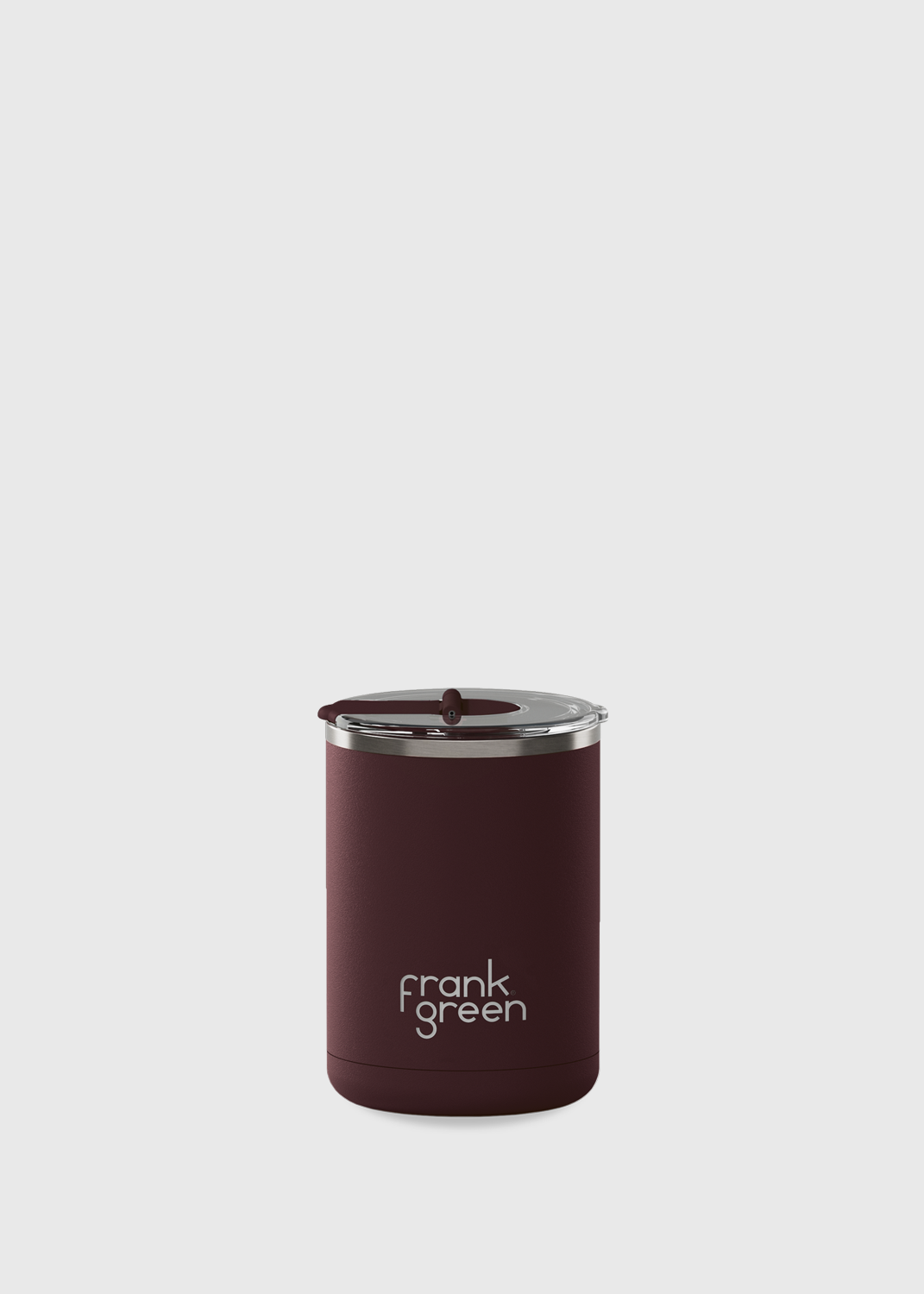 Hinged Lid Reusable Coffee Cup - Chocolate