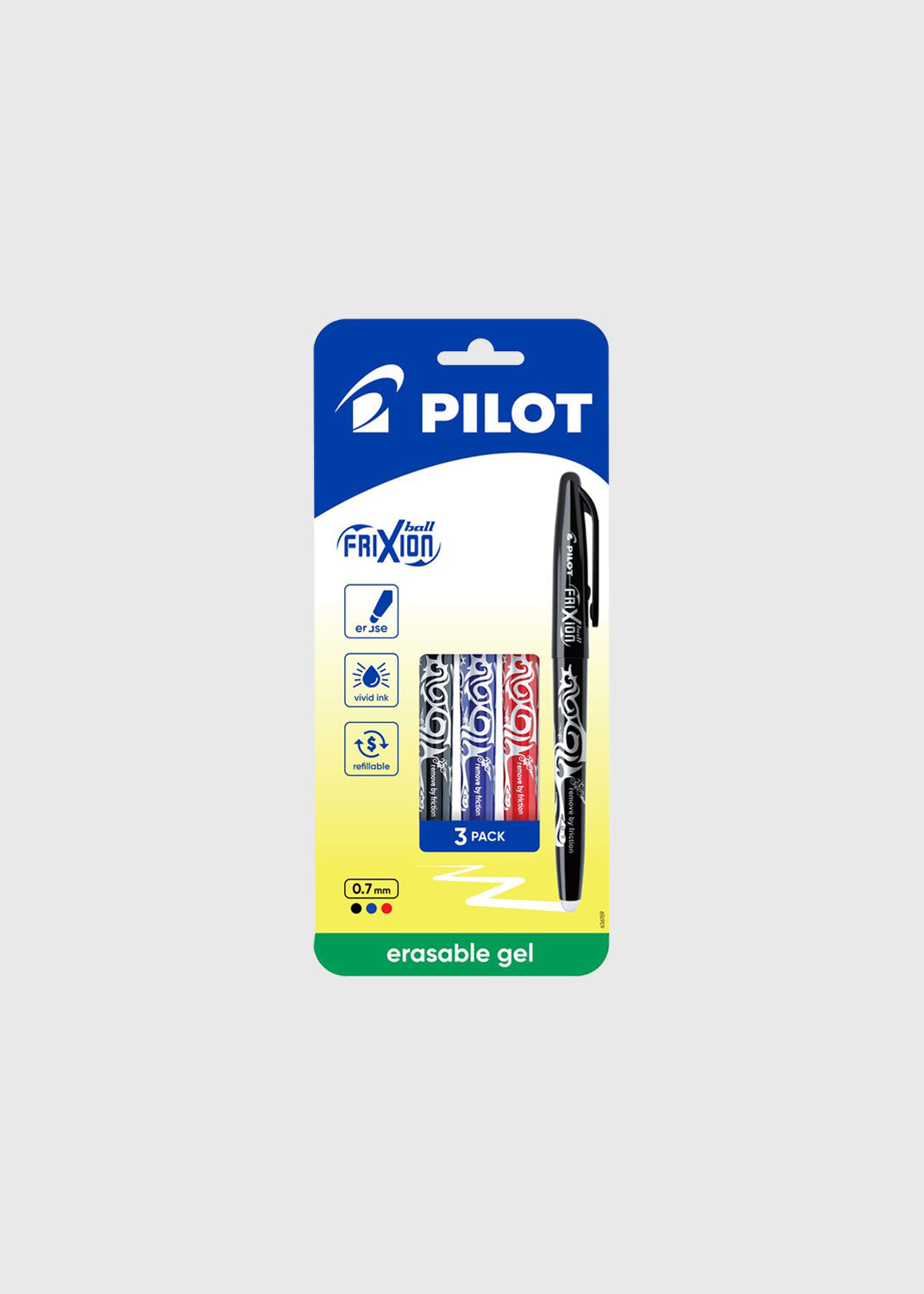 FriXion Ball Erasable Gel 0.7 - Classic Colours 3 Pack