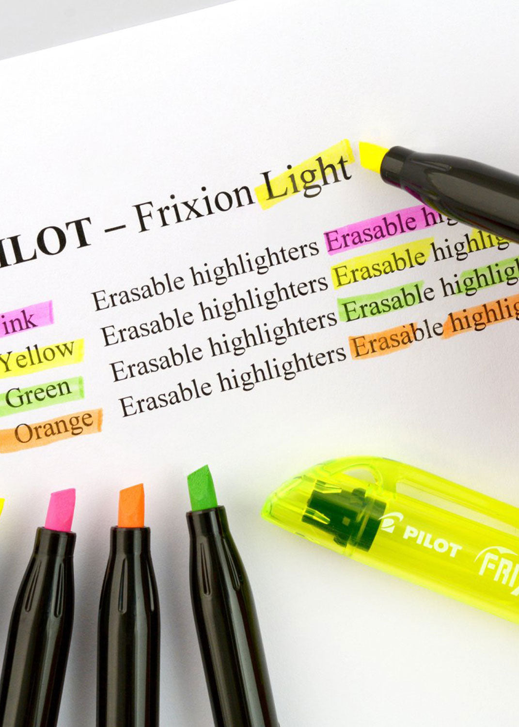 FriXion Light Erasable Highlighters in Neon Colours - 3 Pack