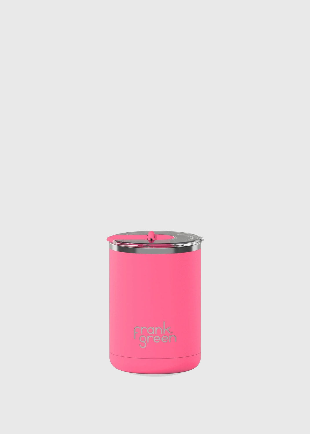 Hinged Lid Reusable Coffee Cup - Bubblegum Blast