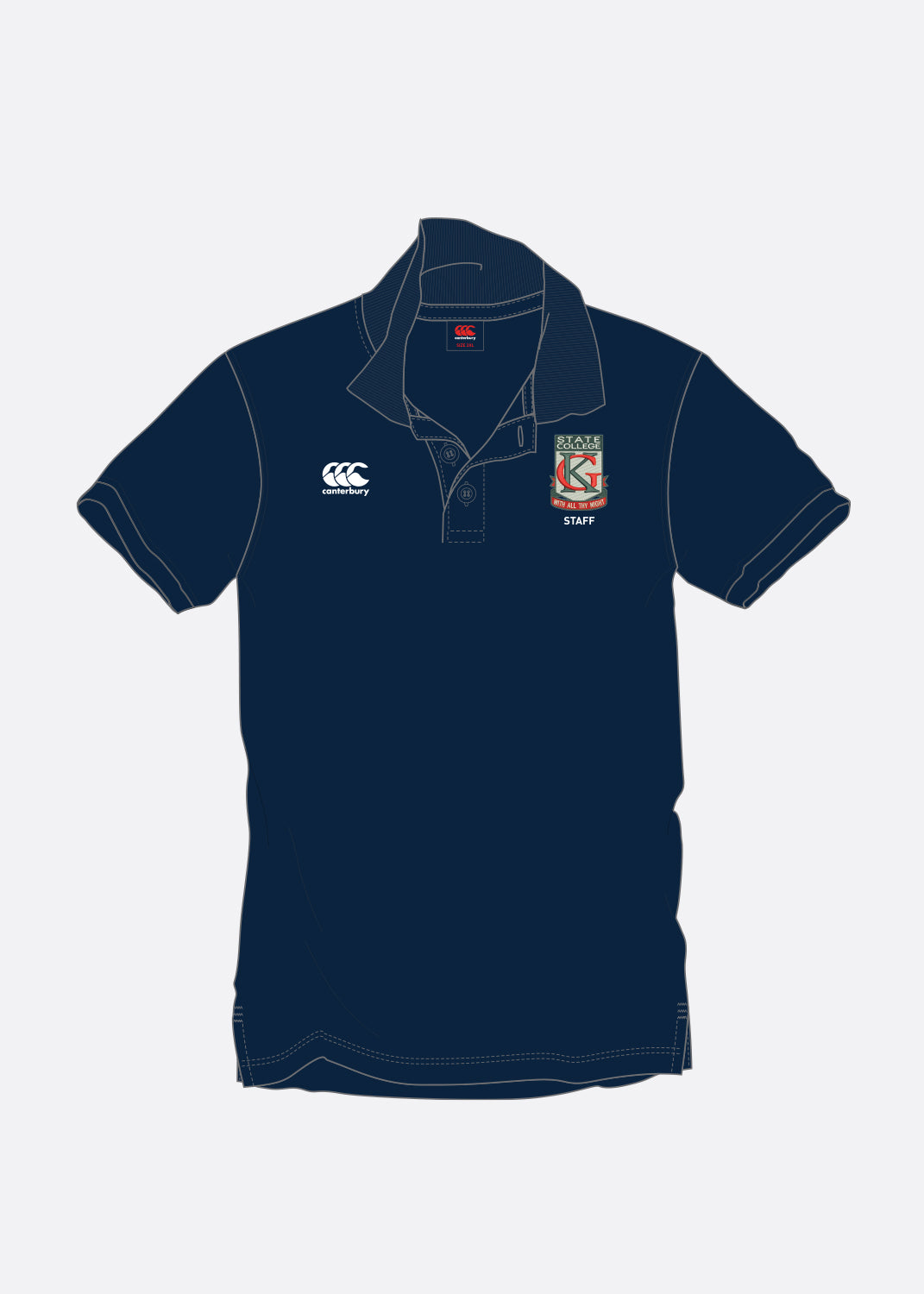 Staff - Waimak Polo - Navy