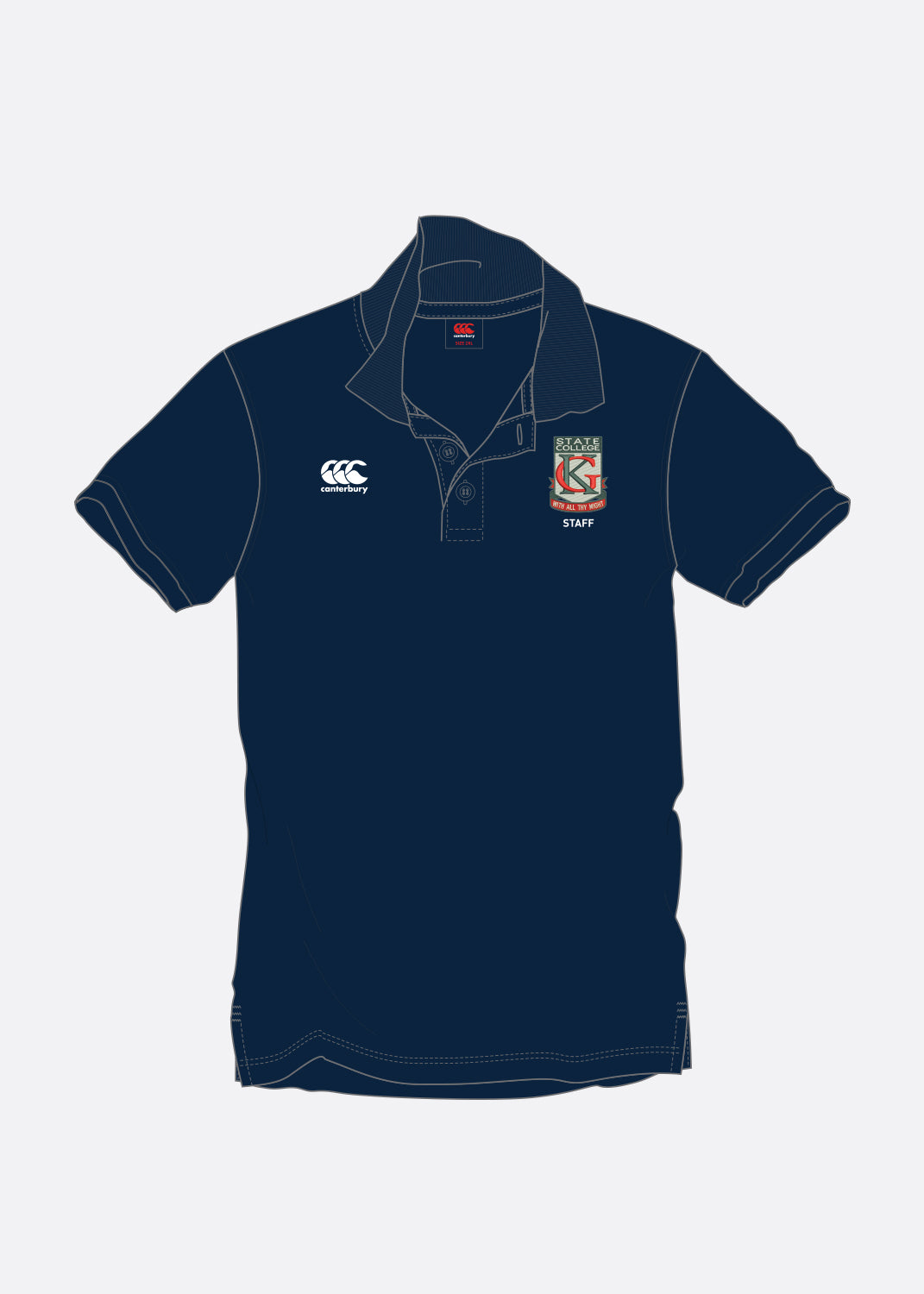 Ladies - Staff Waimak Polo - Navy