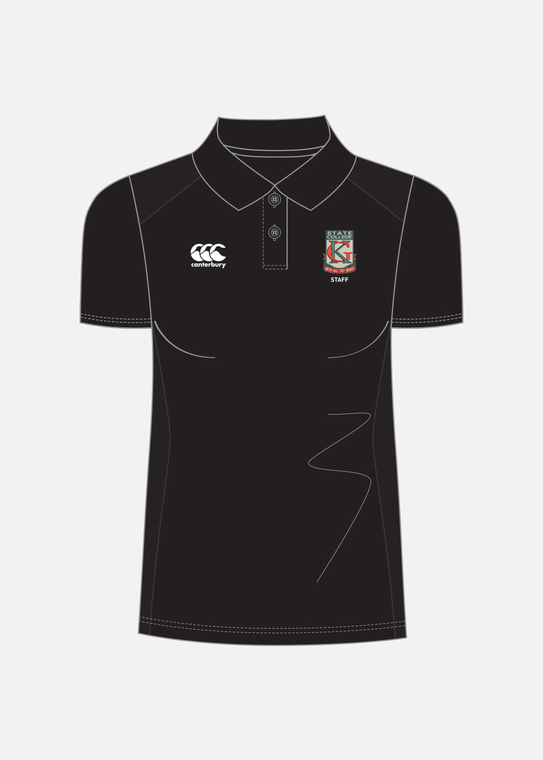 Ladies - Staff - Club Polo - Black